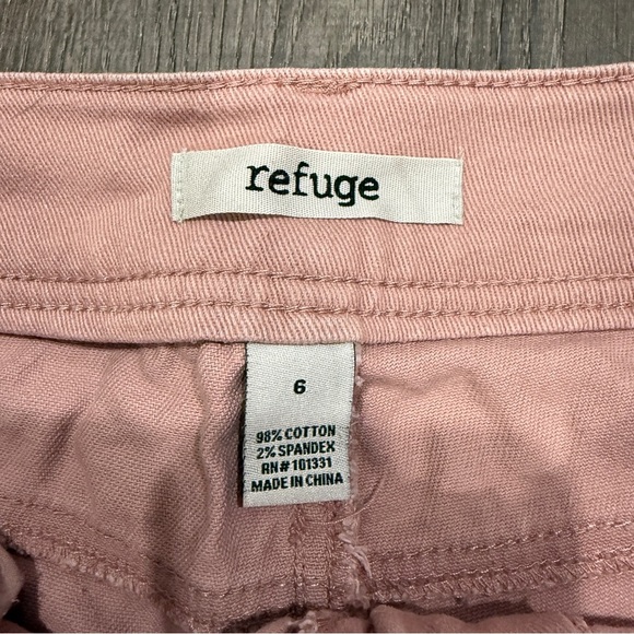 Refuge Light Pink Mid-rise Jean Shorts - Picture 4 of 8